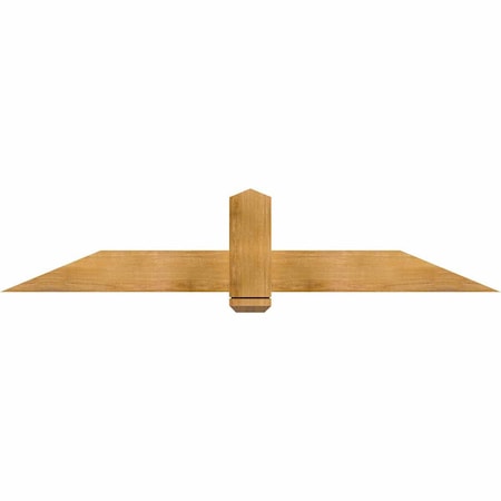 Ekena Millwork Eugene Rough Sawn Timber Gable Bracket, Western Red Cedar, 72"W x 15"H x 2"D x 6"F, 5/12 Pitch GBW072X15X0206EUG00RWR